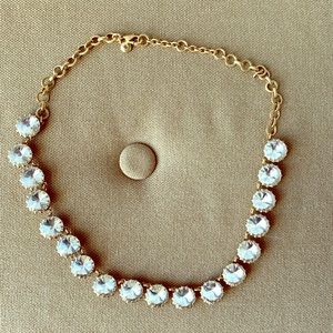 J. Crew crystal single strand necklace